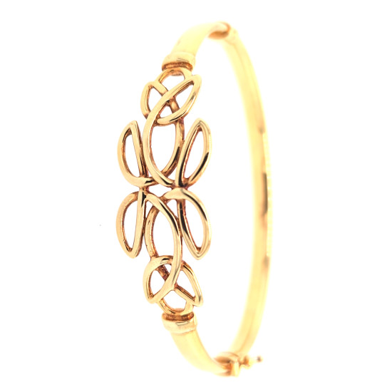Pre Owned 9ct Hinged Bangle ZX28 Pre Owned 9ct Hinged Bangle ZX28